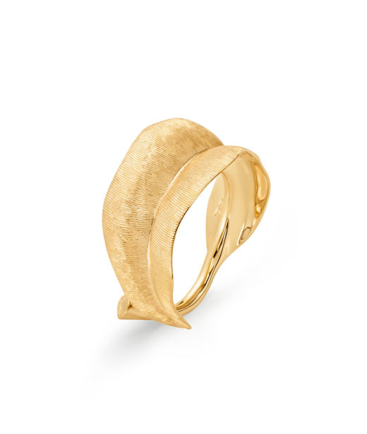 18k gg ring Leaves medium CC