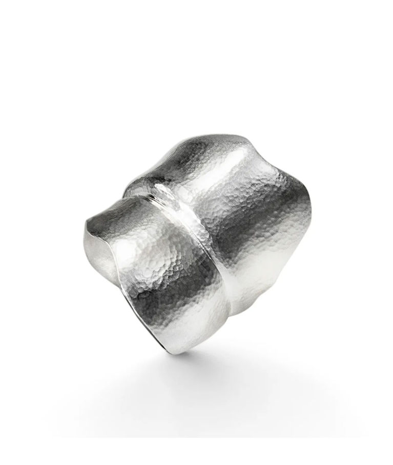 Silverring Leaves Large BSS SIZE 56
