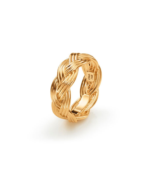 18k ring Smal Braided gg SIZE 54