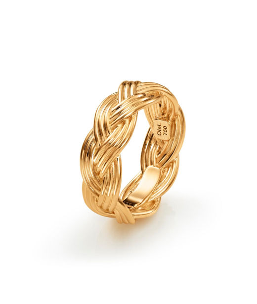 18k ring Smal Braided gg