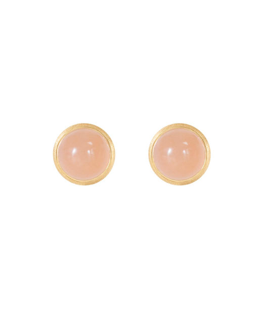 18k gg örhänge Lotus 0 blush månsten CC