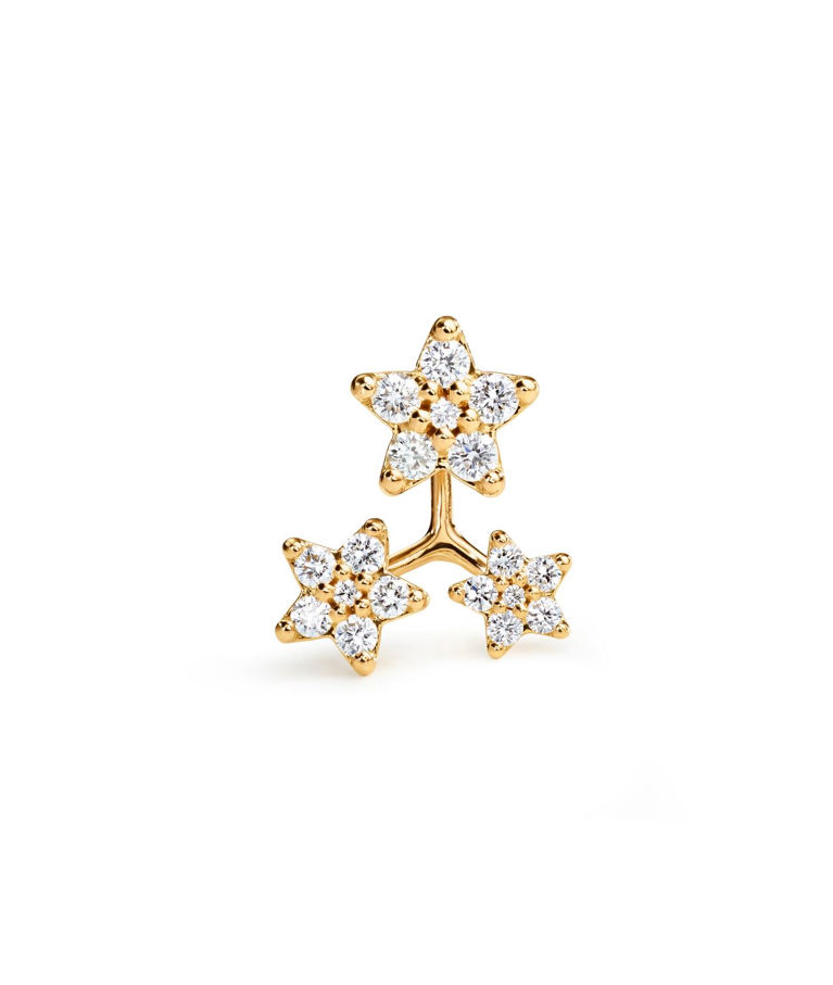 18k rg örhänge Shooting Star 0,19ct tw.vs (styckvis) CC