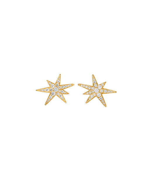 18k gg Örhänge Funky Stars Small tot. 0,24ct tw/vs