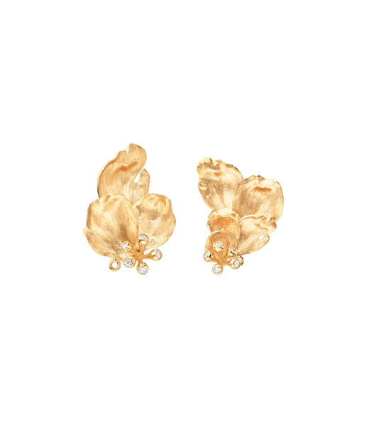 18k rg örhänge Wild Rose tot. 0.10ct tw/vs