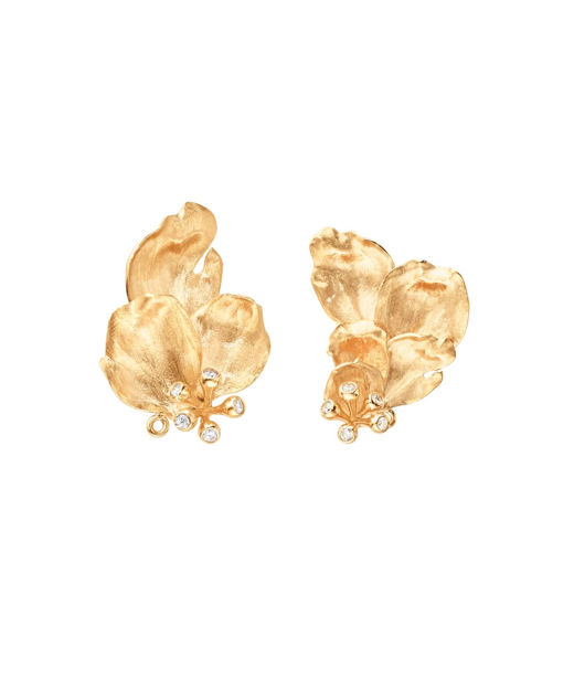 18k rg örhänge Wild Rose tot. 0.10ct tw/vs