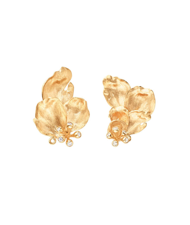 18k rg örhänge Wild Rose tot. 0.10ct tw/vs