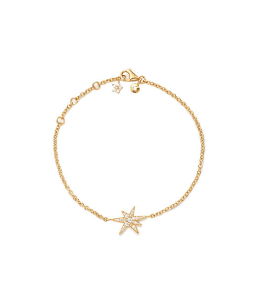 18k rg armband Funky Stars 0,15ct