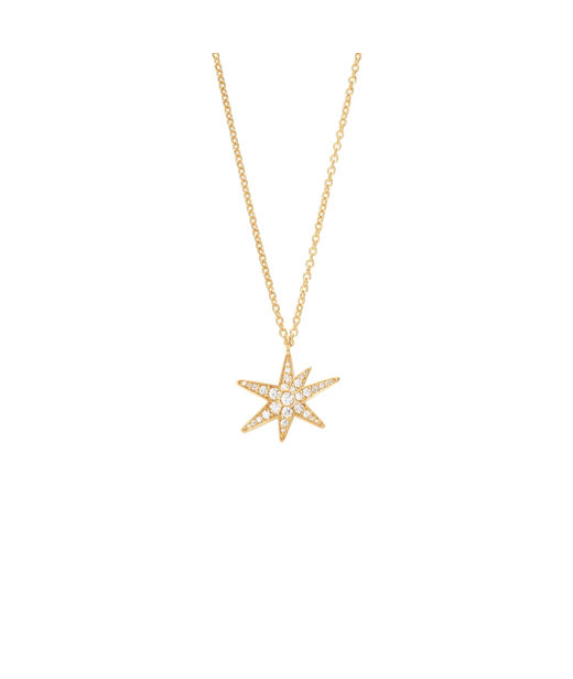 18k rg halsband Funky Stars 0,21ct TW.VS 40-45cm