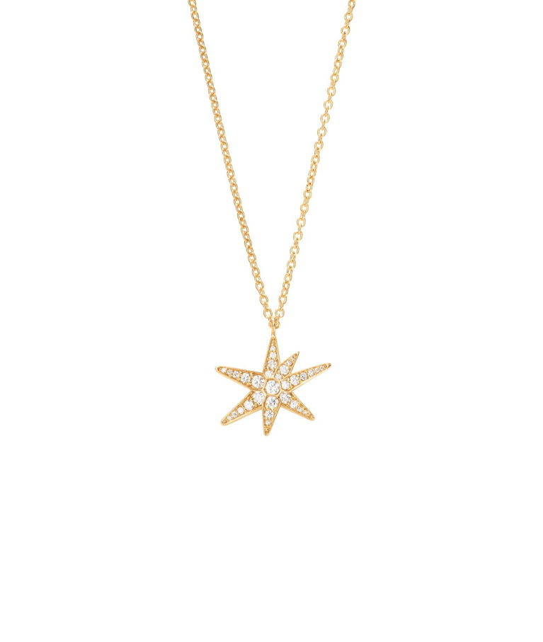 18k rg halsband Funky Stars 0,21ct TW.VS 40-45cm