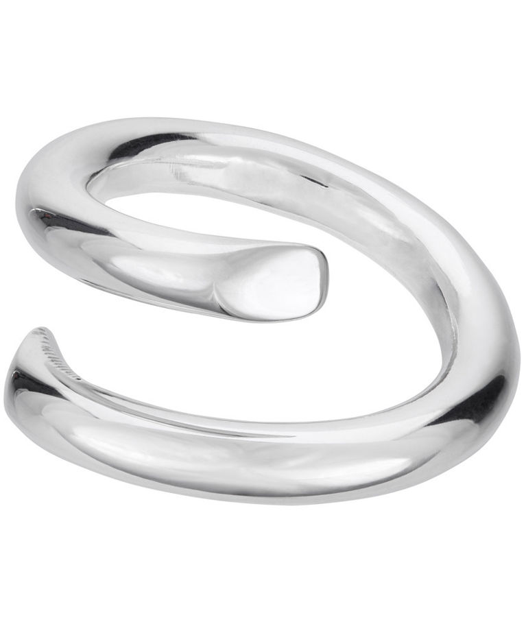 SilverRing i äkta silver, rubfromad som går omlott. POSH