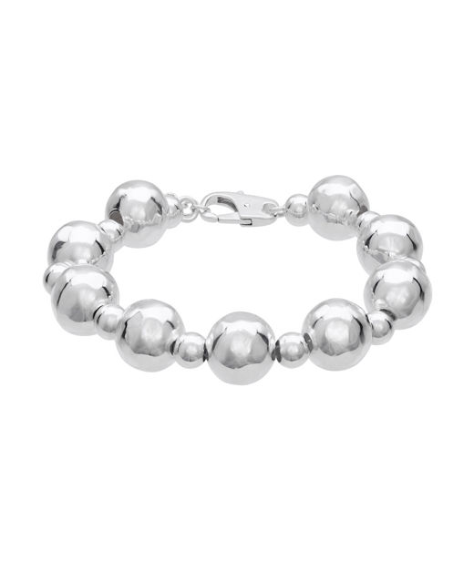 Silverarmband hamrade kulor18+2CM