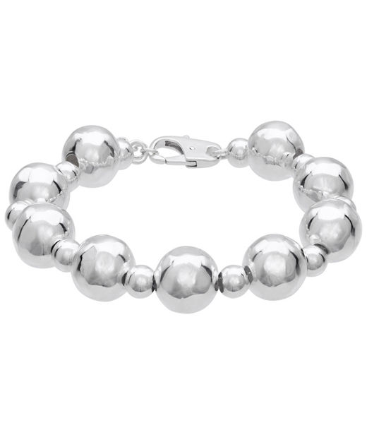 Silverarmband hamrade kulor18+2CM