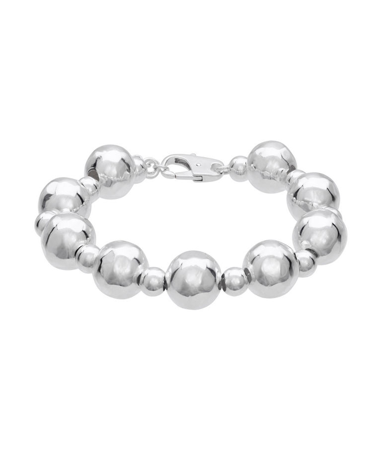 Silverarmband hamrade kulor18+2CM