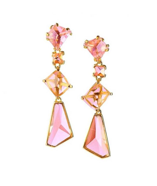 Silverörhänge Prisma Fucsia Gala fg