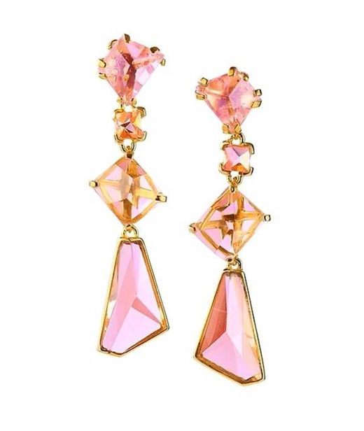 Silverörhänge Prisma Fucsia Gala fg