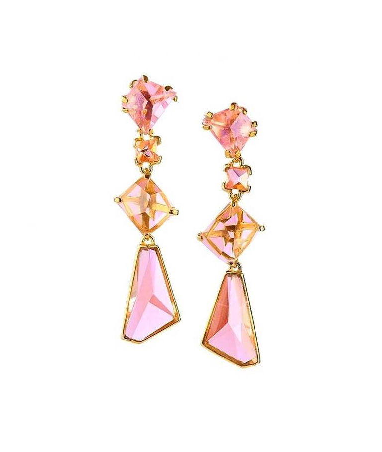 Silverörhänge Prisma Fucsia Gala fg