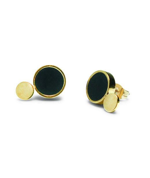 Stålörhänge Luna Eclipse Petite gold