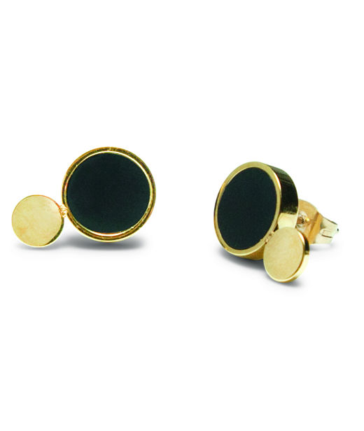 Stålörhänge Luna Eclipse Petite gold