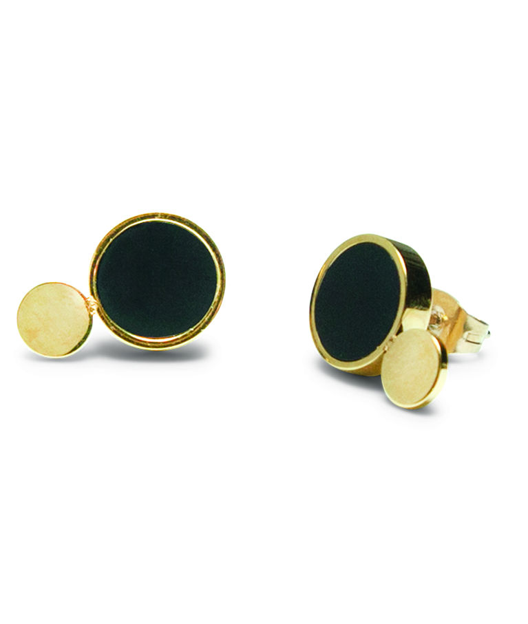 Stålörhänge Luna Eclipse Petite gold