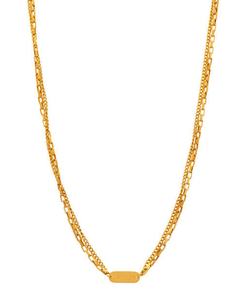 Stålhalsband Artemis Dubble gold