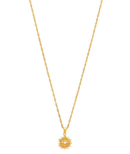 Stålhalsband Gaia Golden Sun gold