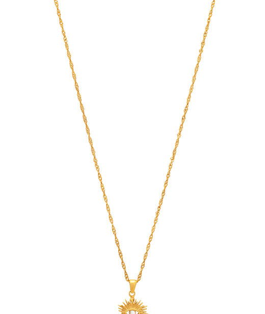 Stålhalsband Gaia Golden Sun gold