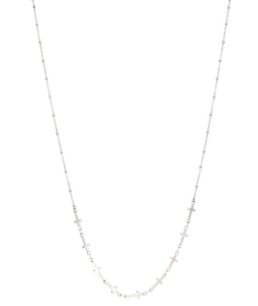 Stålhalsband Kors Multi