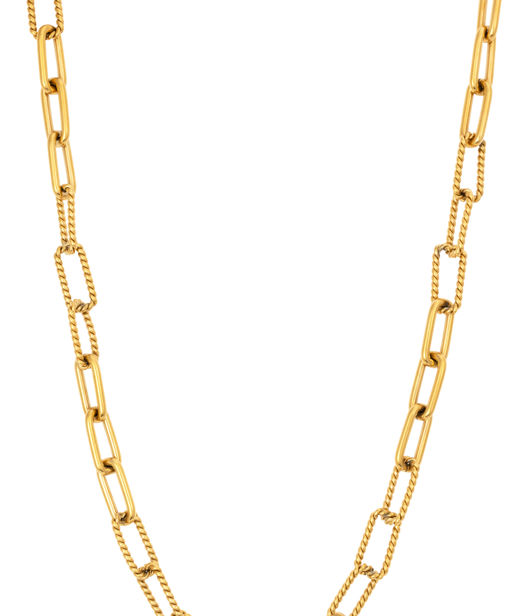 Stålhalsband Länkar Gold