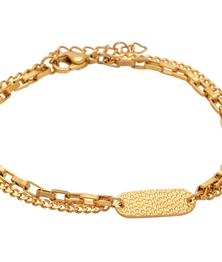 Stålarmband Artemis Dubble gold
