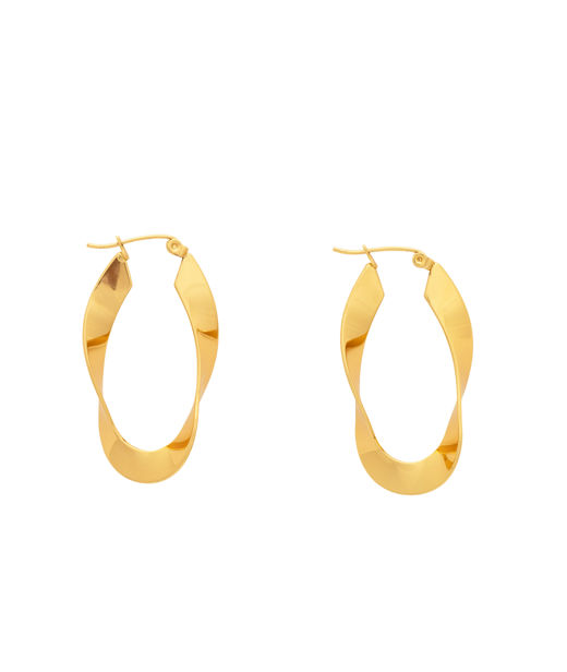 Stålörhänge Hera Wave gold