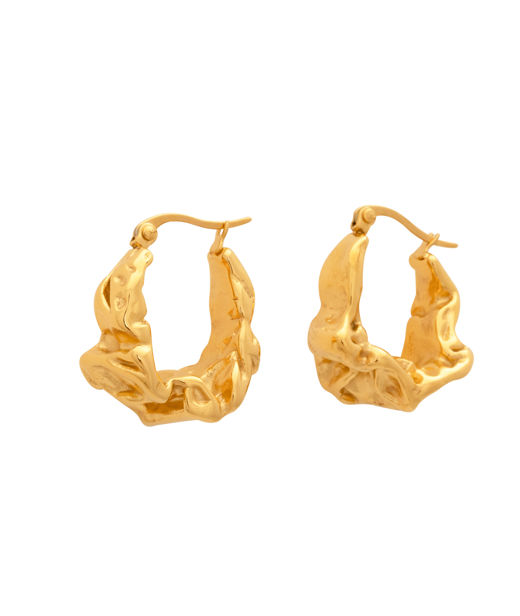 Stålörhänge Artemis Golden Fold gold