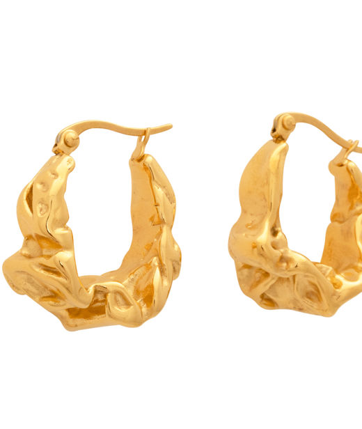 Stålörhänge Artemis Golden Fold gold