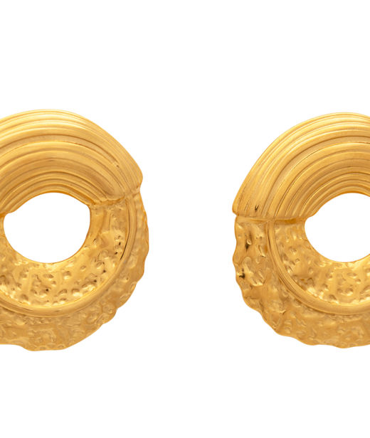 Stålörhänge Artemis Golden Edge gold