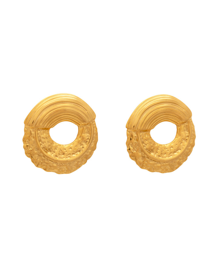 Stålörhänge Artemis Golden Edge gold
