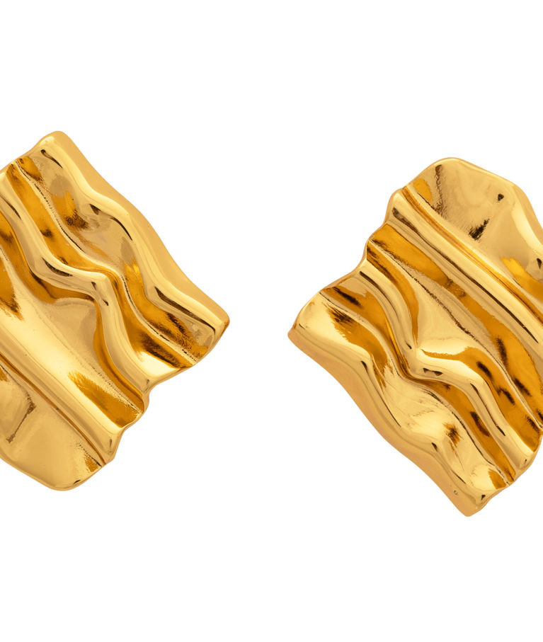 Stålörhänge Artemis Square gold