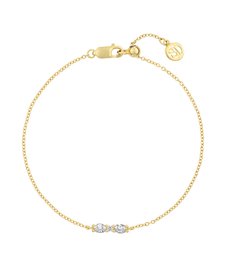 Silverarmband Ellera Ovale cz fg