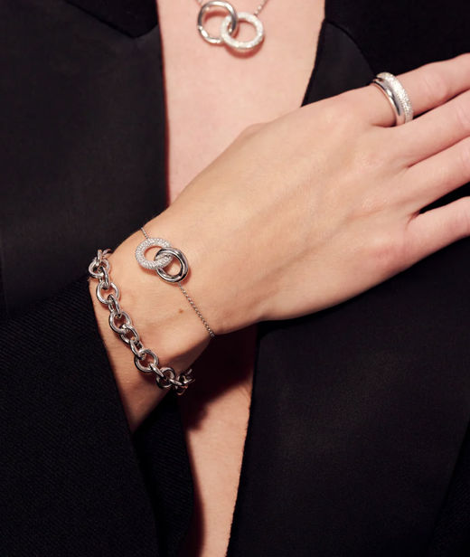 Silverarmband Carrara