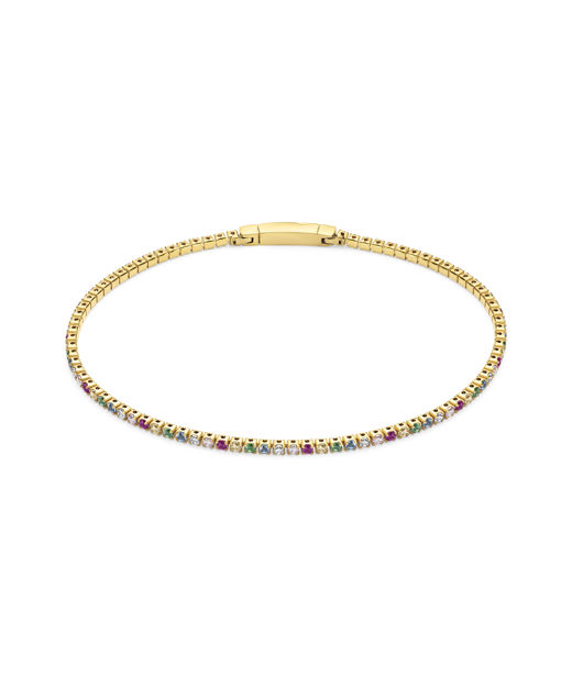 Silverarmband Ellera Rainbow cz fg 19cm