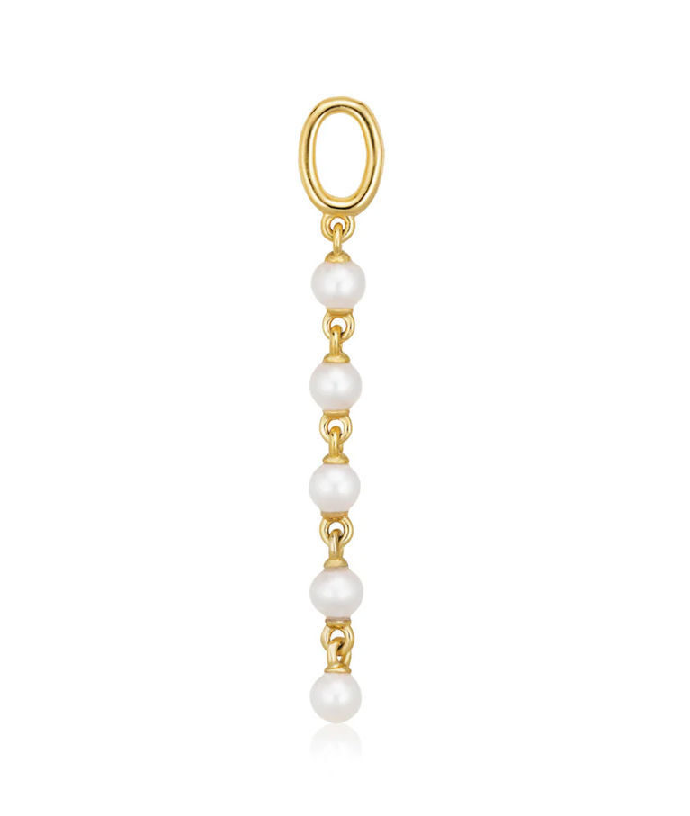 Silverhänge Perla Cinque Hoop Charm fg