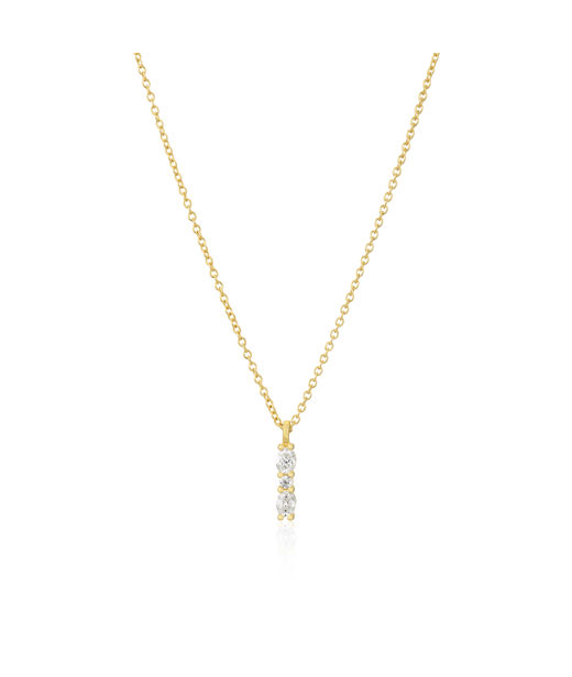 Silverhalsband Ellera Ovale Piccolo cz fg