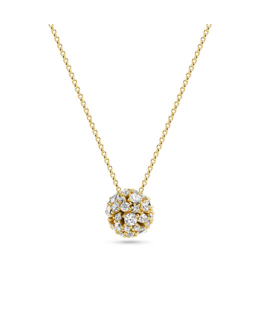 Silverhalsband Cristallo cz fg