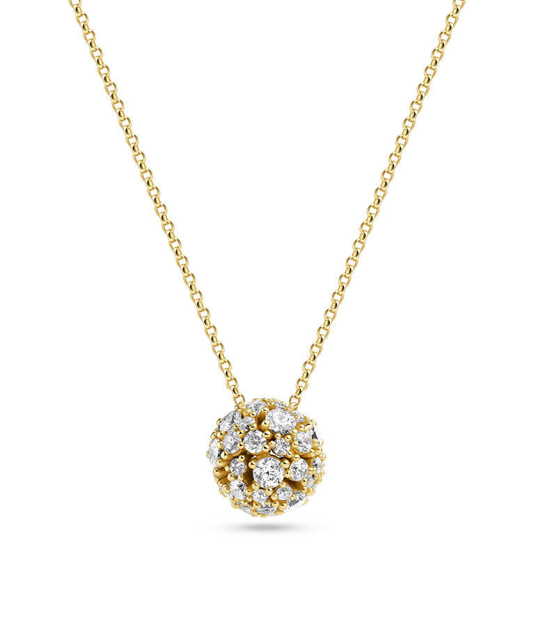 Silverhalsband Cristallo cz fg