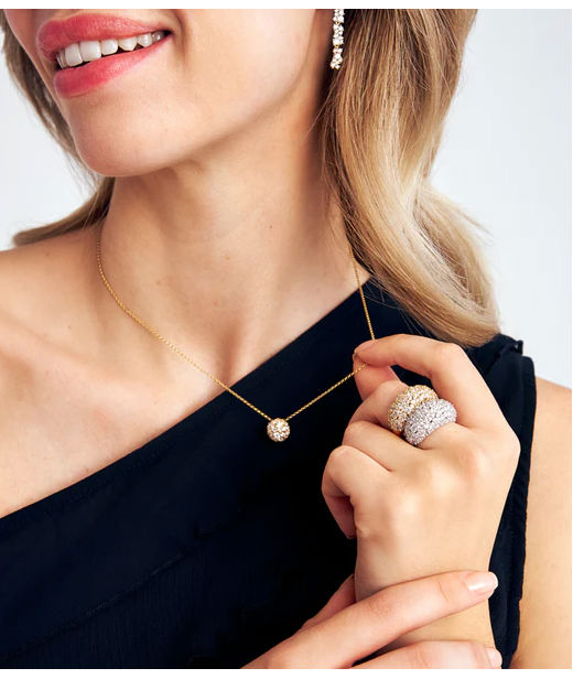 Silverhalsband Cristallo cz