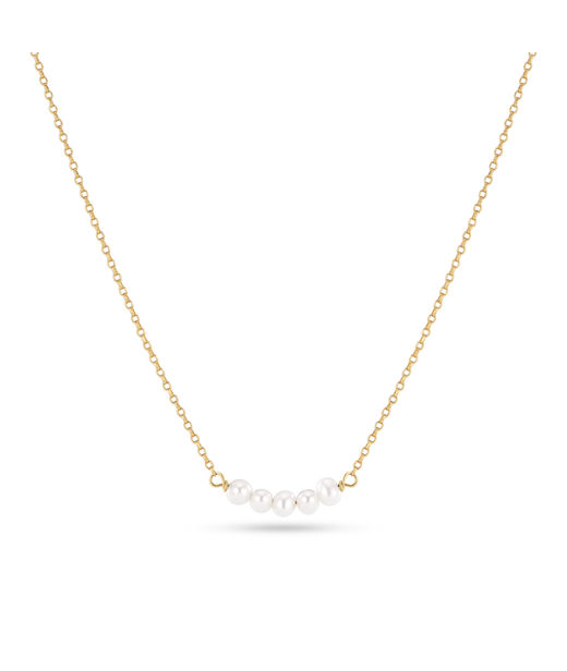 Silverhalsband Perla Cinque fg