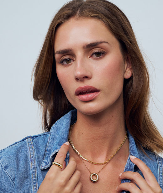 Silverhalsband Heartbeat fg