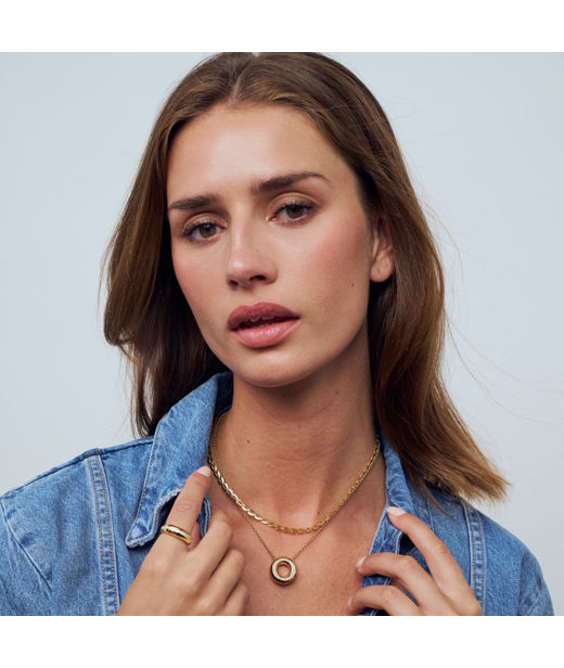 Silverhalsband Heartbeat