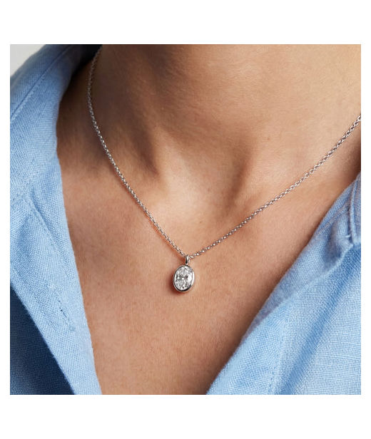 Silverhalsband SARDINIEN OVALE