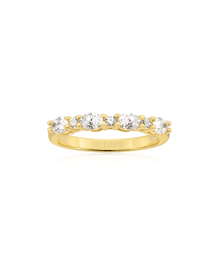Silverring Ellera Ovale cz fg SIZE 52