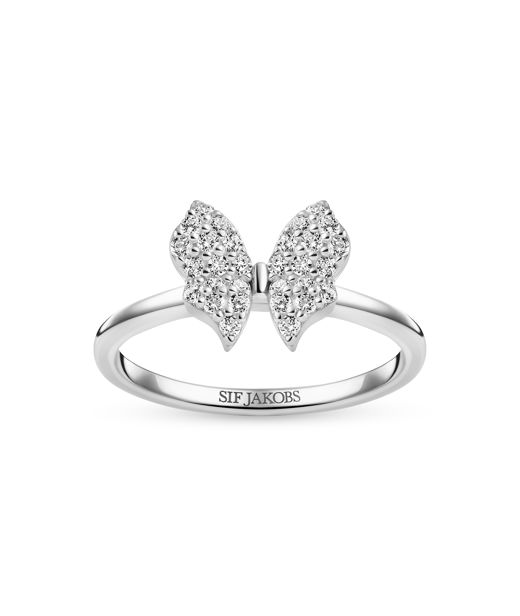 Silverring Farfalla str 56 SIZE 56