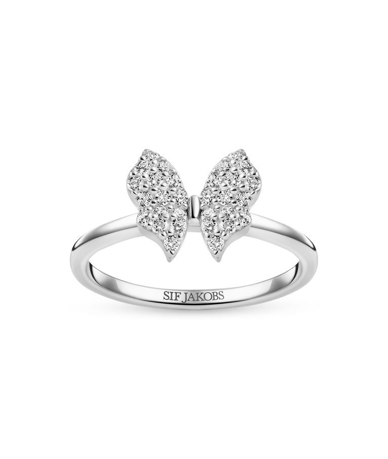 Silverring Farfalla str 56 SIZE 56